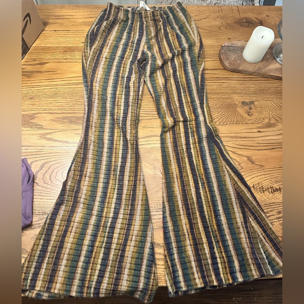 Striped Flared Pants